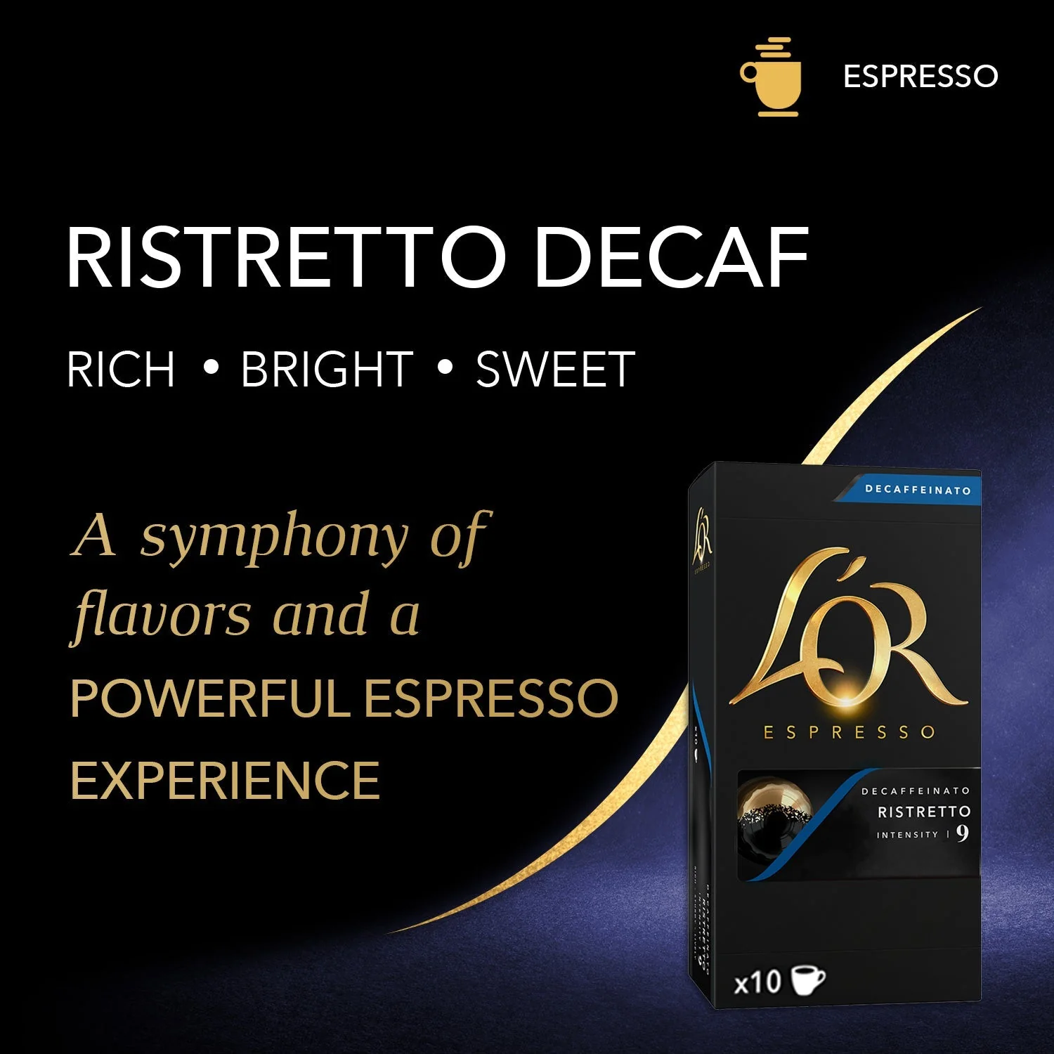 L'OR Ristretto Decaffeinato Espresso Capsules
