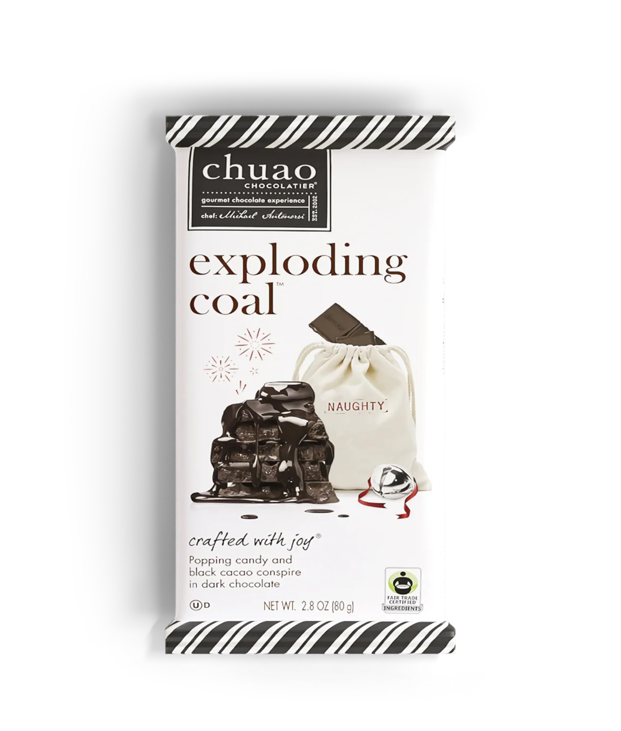 Exploding Coal Chocolate bar